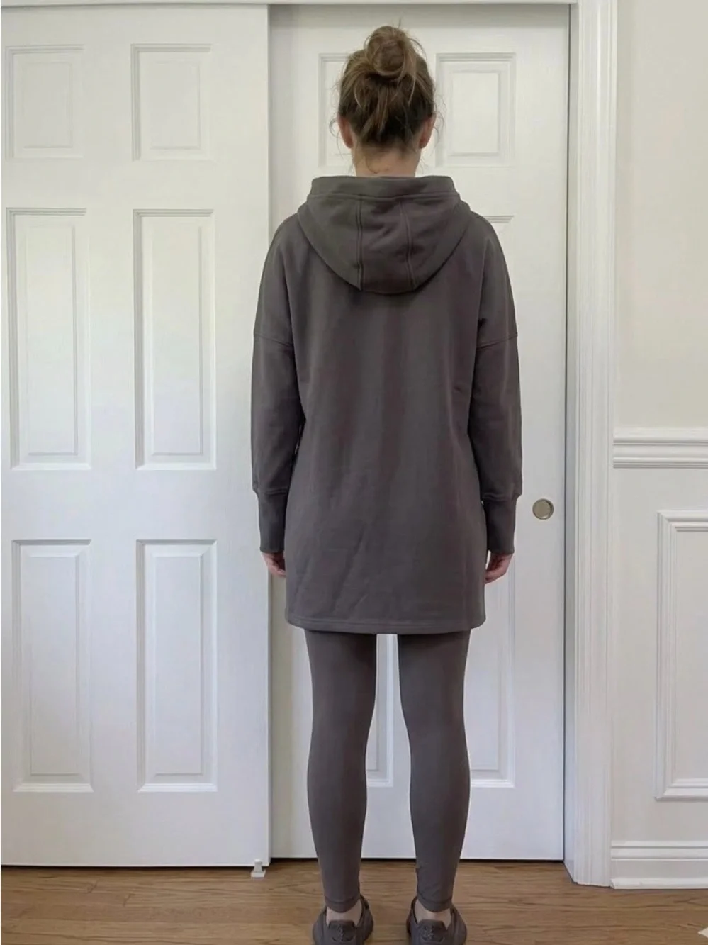 Mono B Open-Front Longline Hooded Cardigan Jacket.   Size S/M